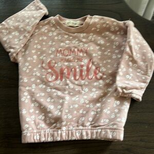 SOLD—Floral Sweatsuit & bonus top, 24 Mo.